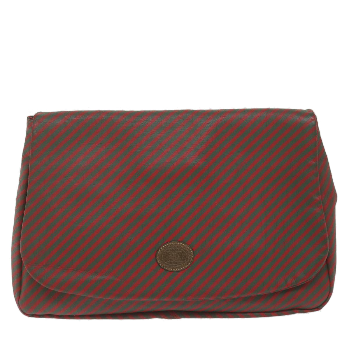 Gucci Red Canvas Clutch Bag