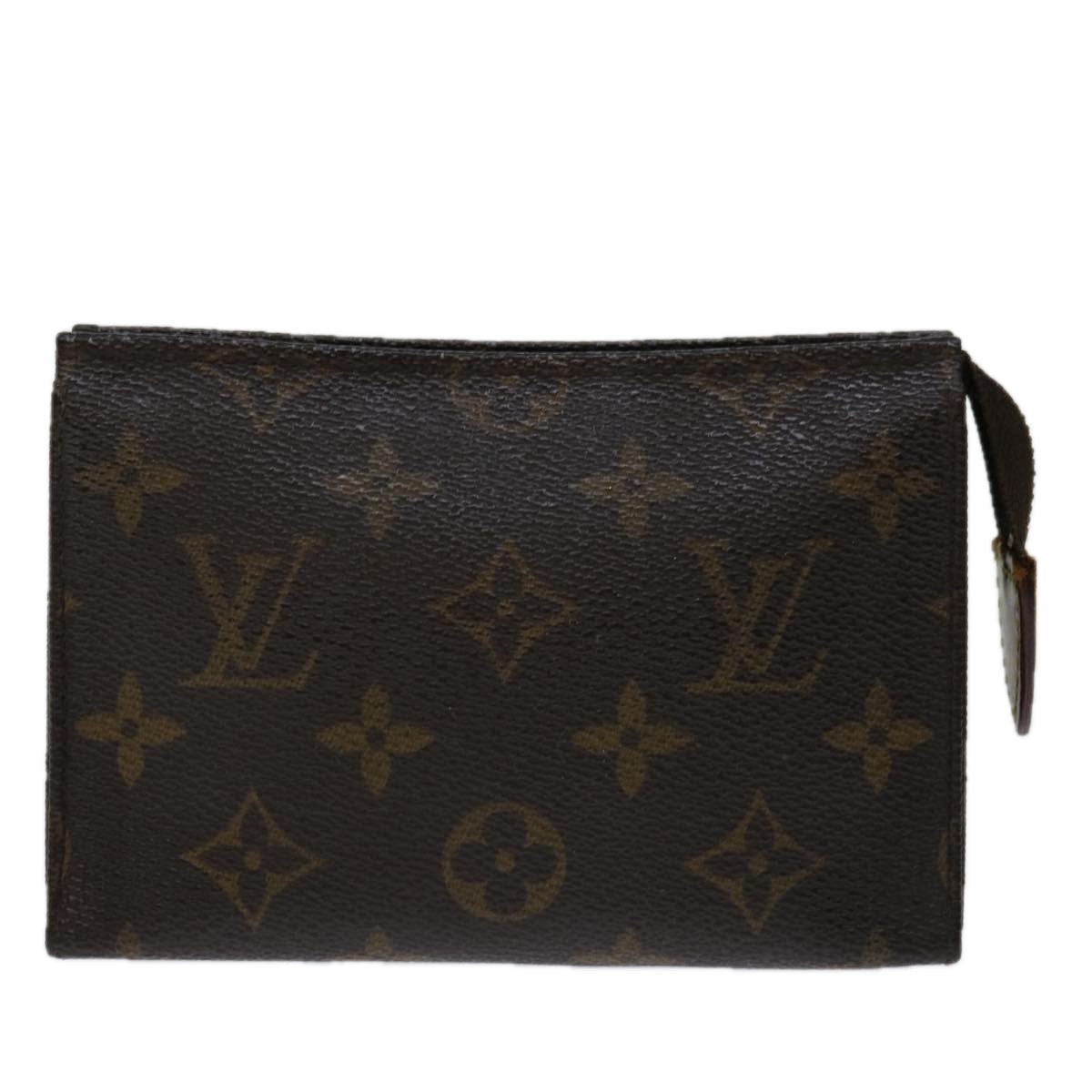 Louis Vuitton Poche Toilette Brown Canvas Clutch Bag