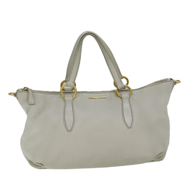 Miu Miu Vitello Beige Leather Handbag 