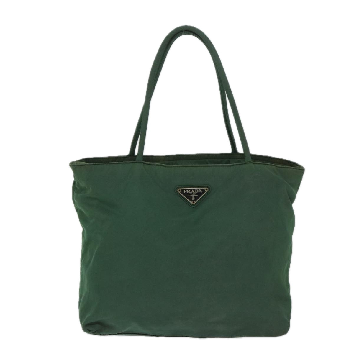 Prada Tessuto Green Synthetic Handbag 