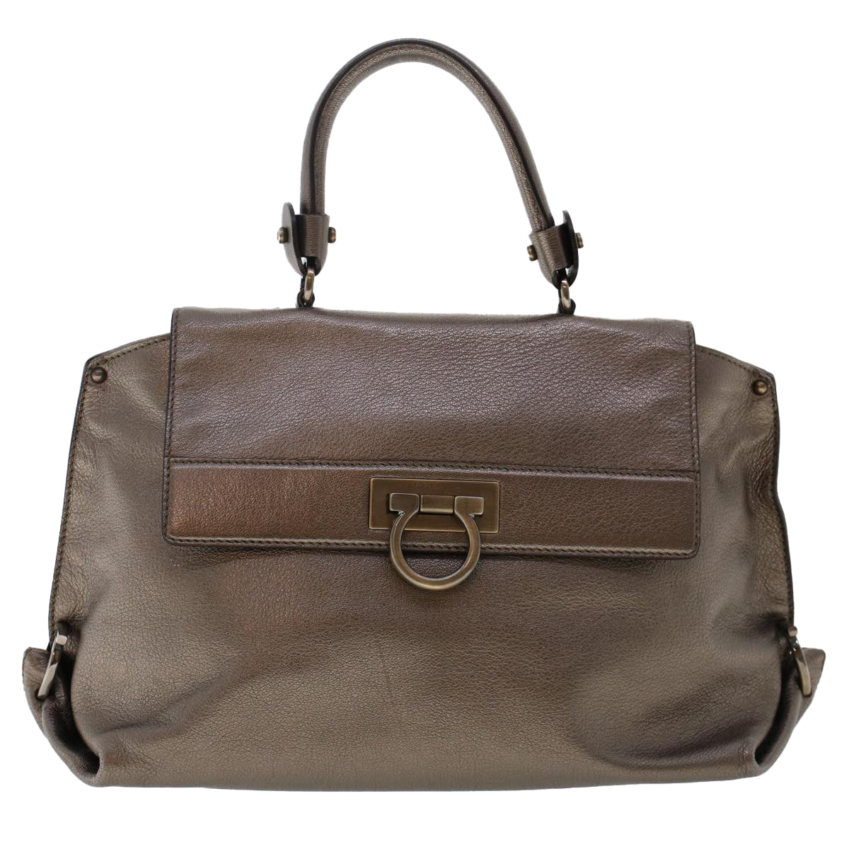 Salvatore Ferragamo Sofia Brown Leather Handbag 