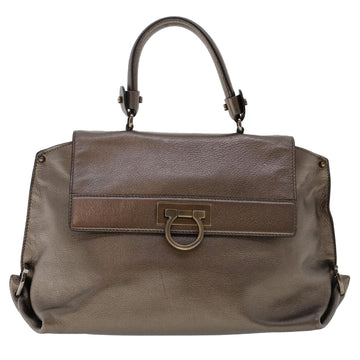 Salvatore Ferragamo Sofia Brown Leather Handbag 