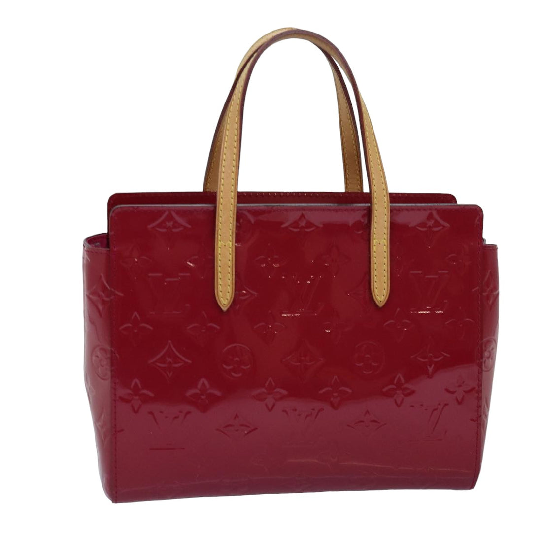 Louis Vuitton Catalina Burgundy Patent Leather Handbag 