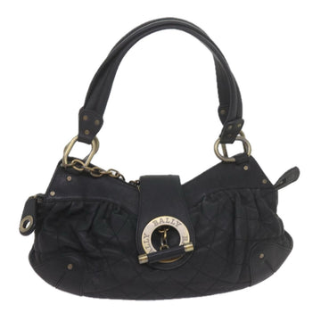 Bally Moreen T Black Leather Shoulder Bag