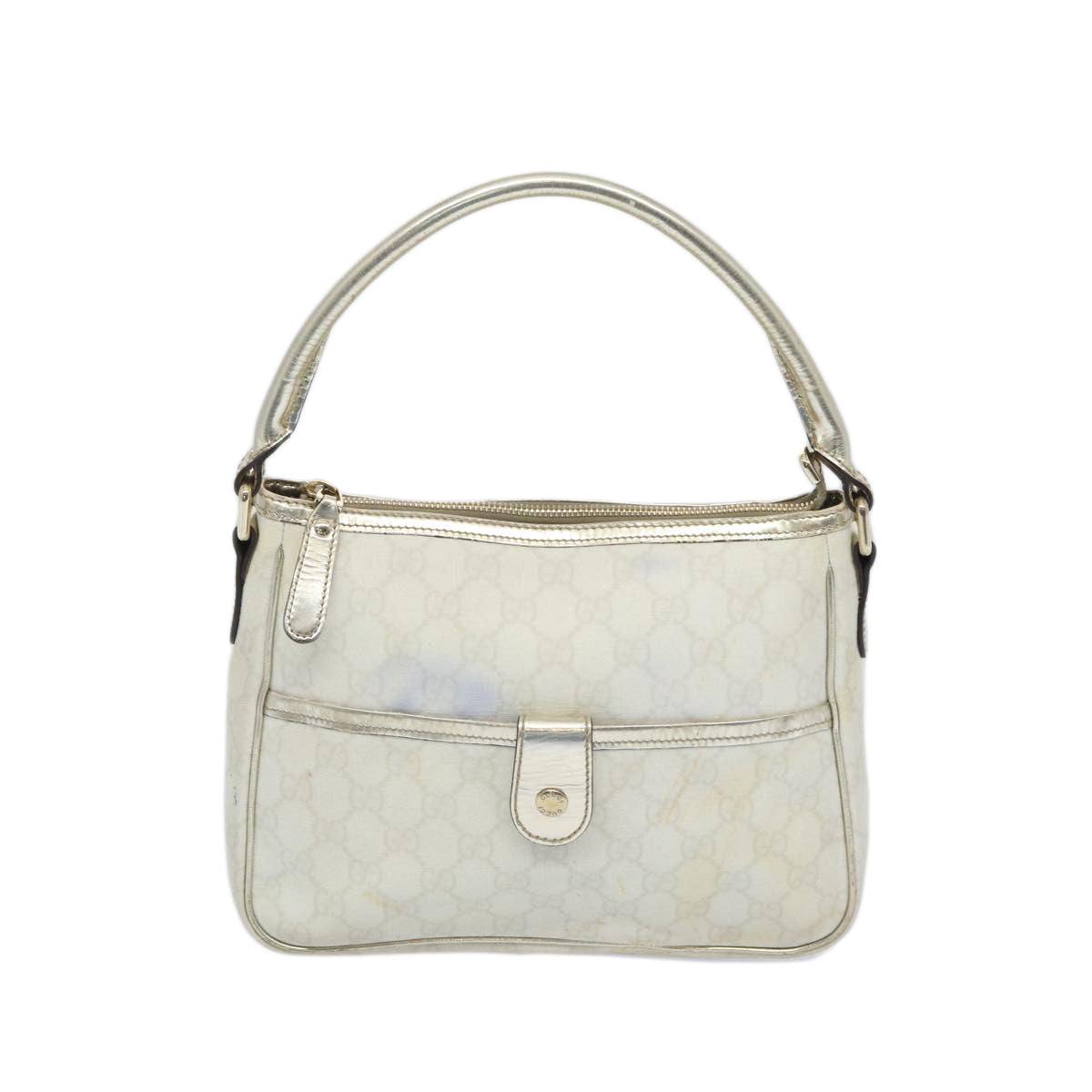 Gucci GG canvas White Canvas Handbag 