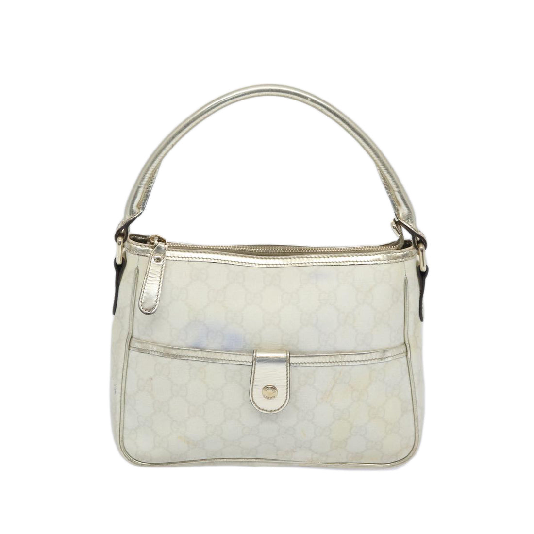 Gucci GG canvas White Canvas Handbag 