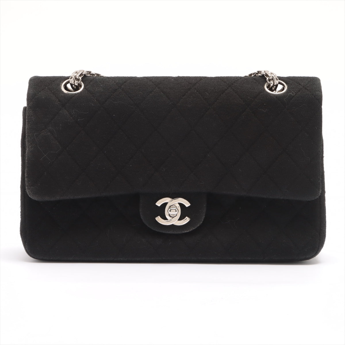 Chanel Timeless Black Fabric Shoulder Bag