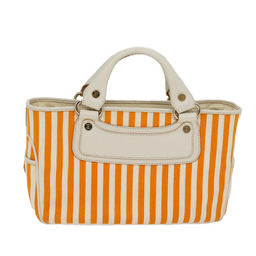 Céline Orange Canvas Handbag 