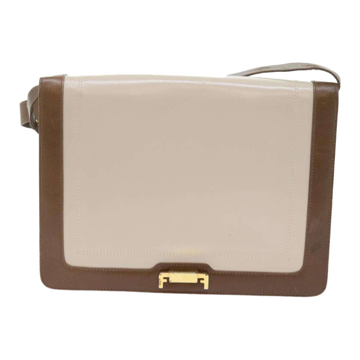 Salvatore Ferragamo Brown Leather Shoulder Bag