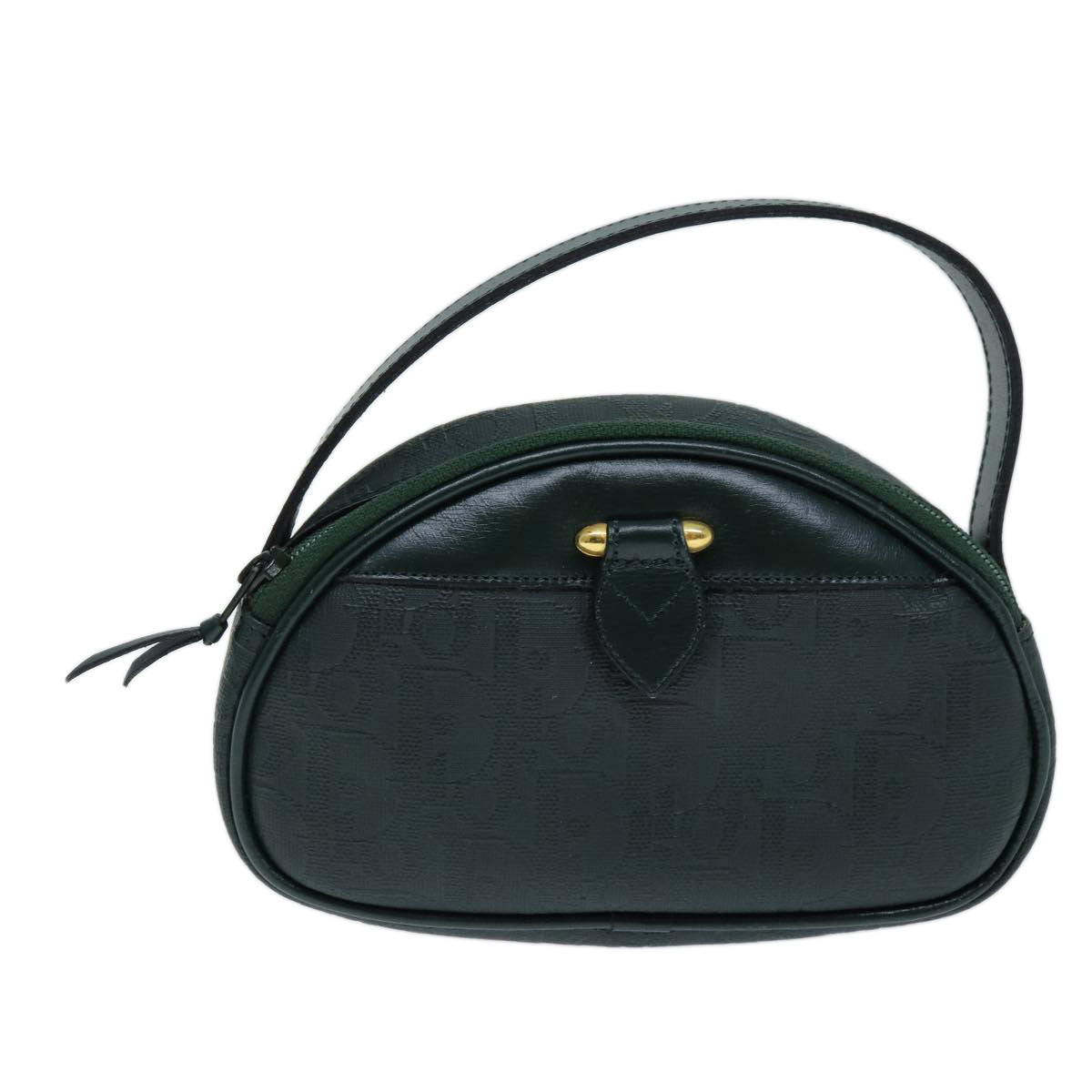 Dior Trotter Green Canvas Clutch Bag