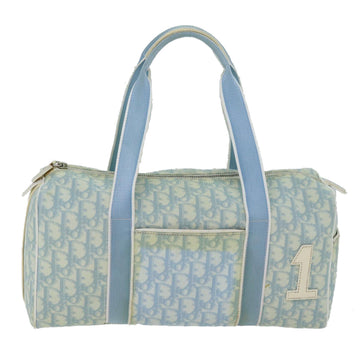 Dior Trotter Blue Canvas Handbag 