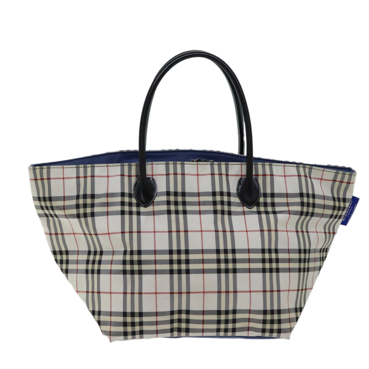 Burberry Nova Check White Synthetic Tote Bag