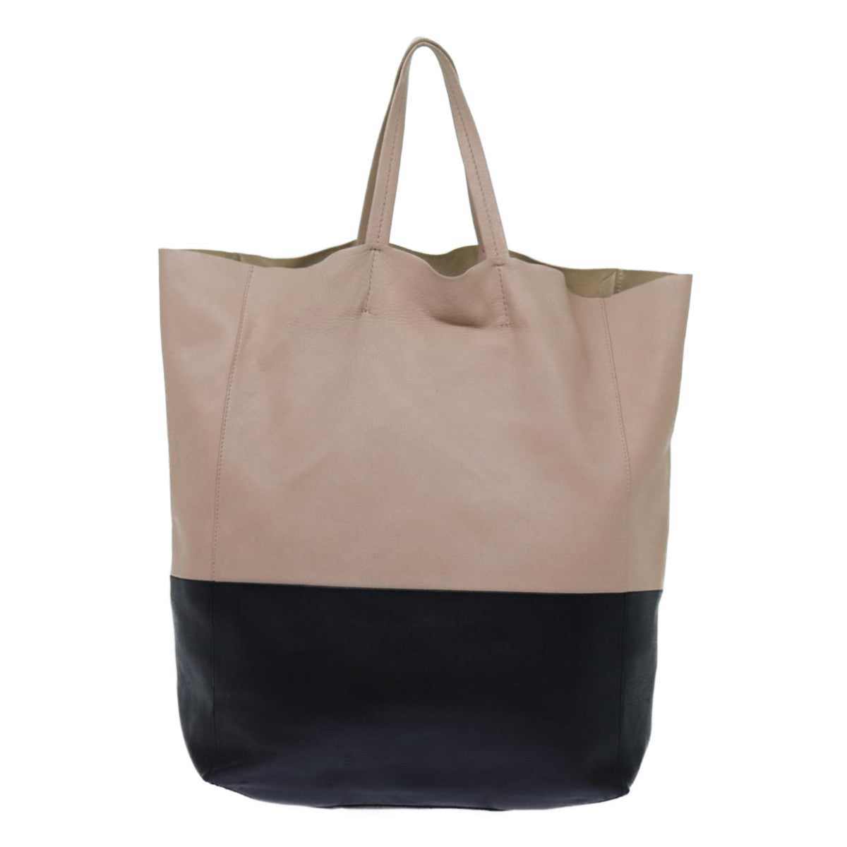 Céline Beige Leather Tote Bag