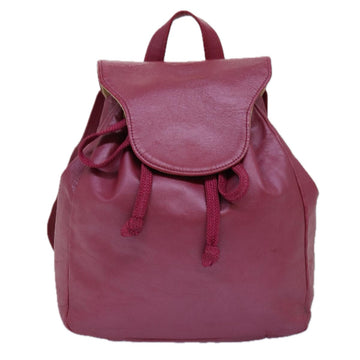 Bally Pink Leather Backpack Bag