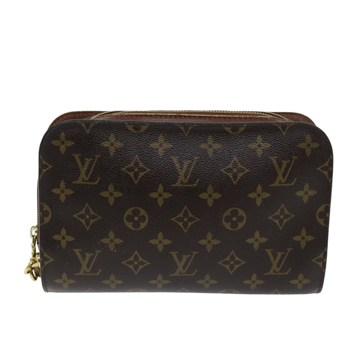 Louis Vuitton Orsay Brown Canvas Clutch Bag