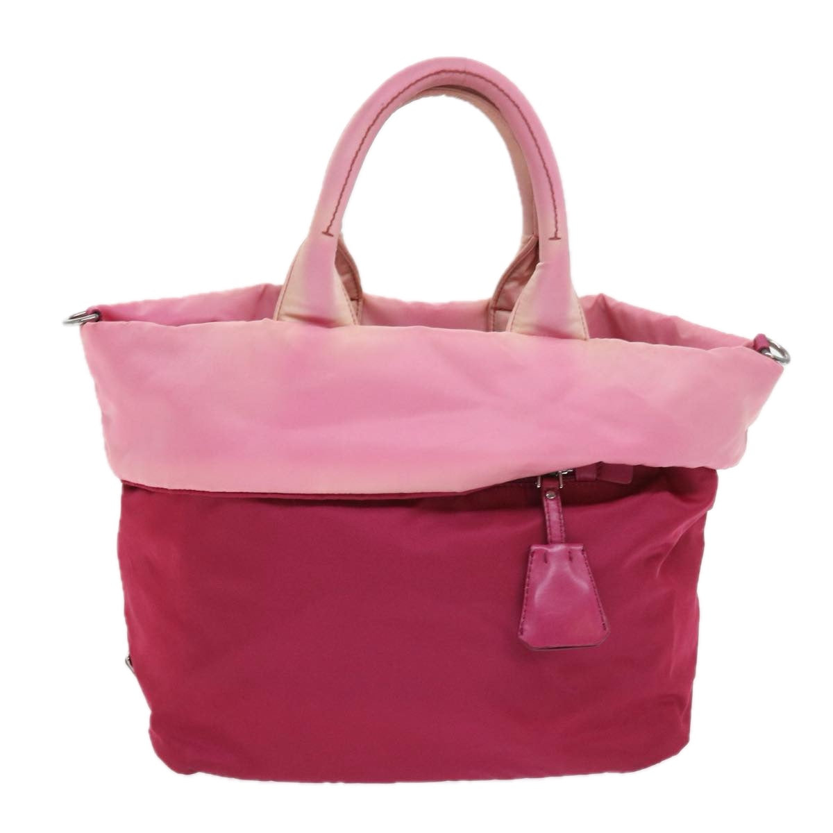 Prada Cabas Pink Synthetic Handbag 