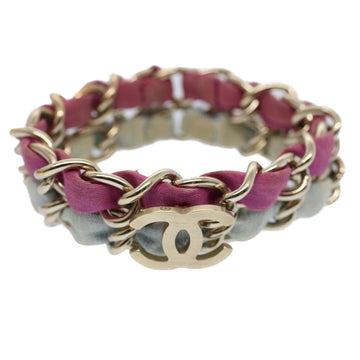 Chanel Pink Metal Bracelet 