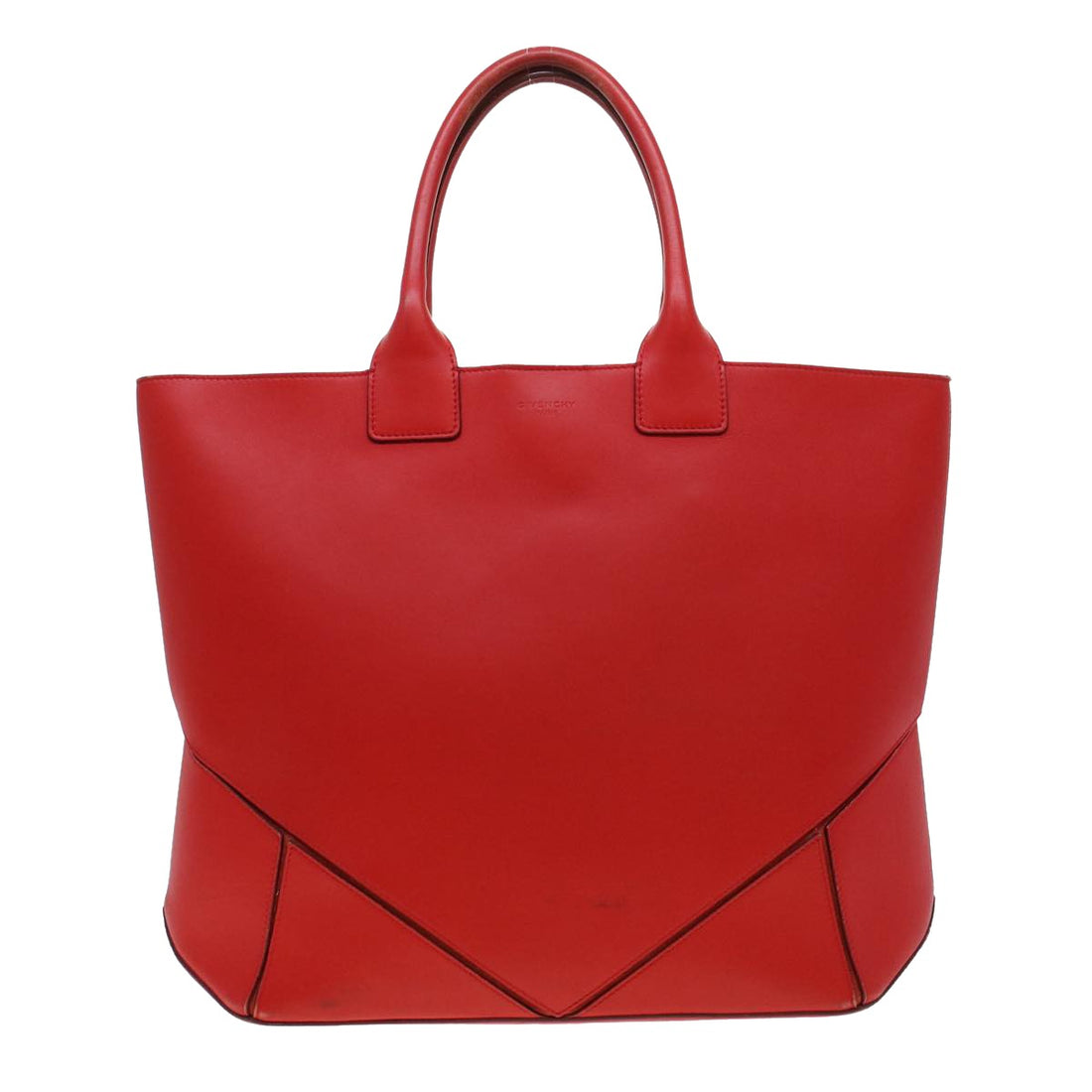 Givenchy Red Leather Tote Bag