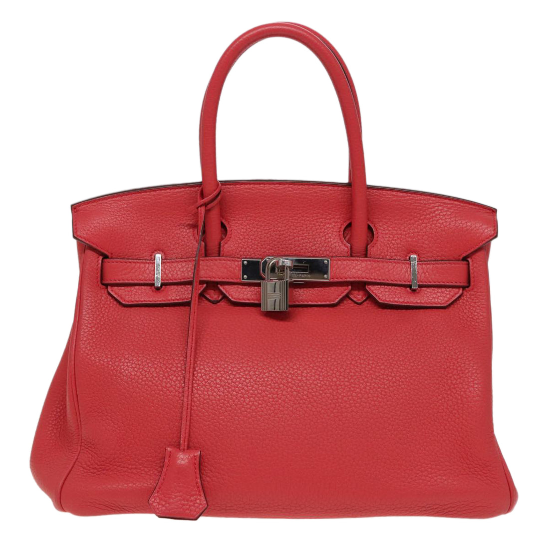 Hermès Birkin 30 Red Leather Handbag 