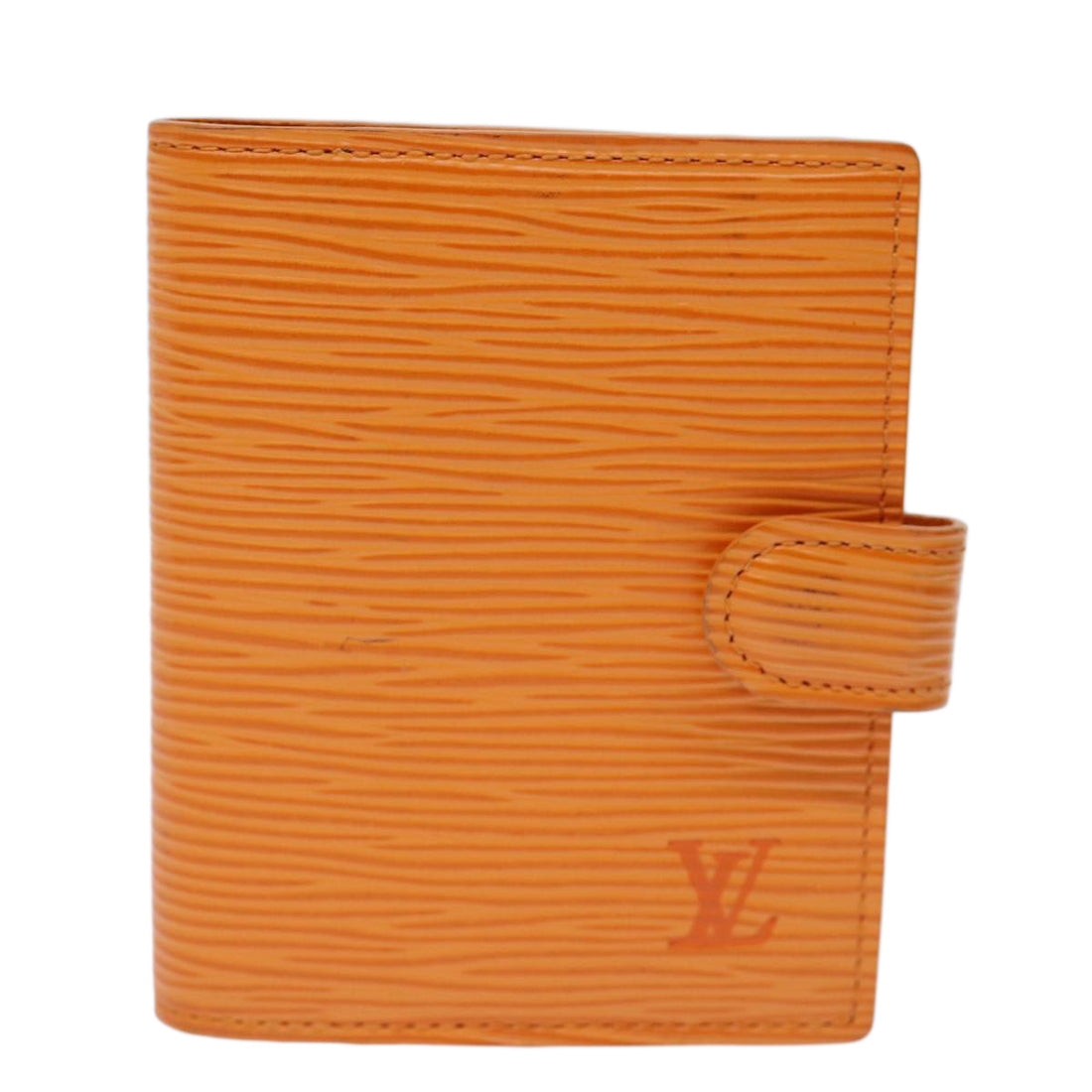 Louis Vuitton Agenda cover Orange Leather Wallet 