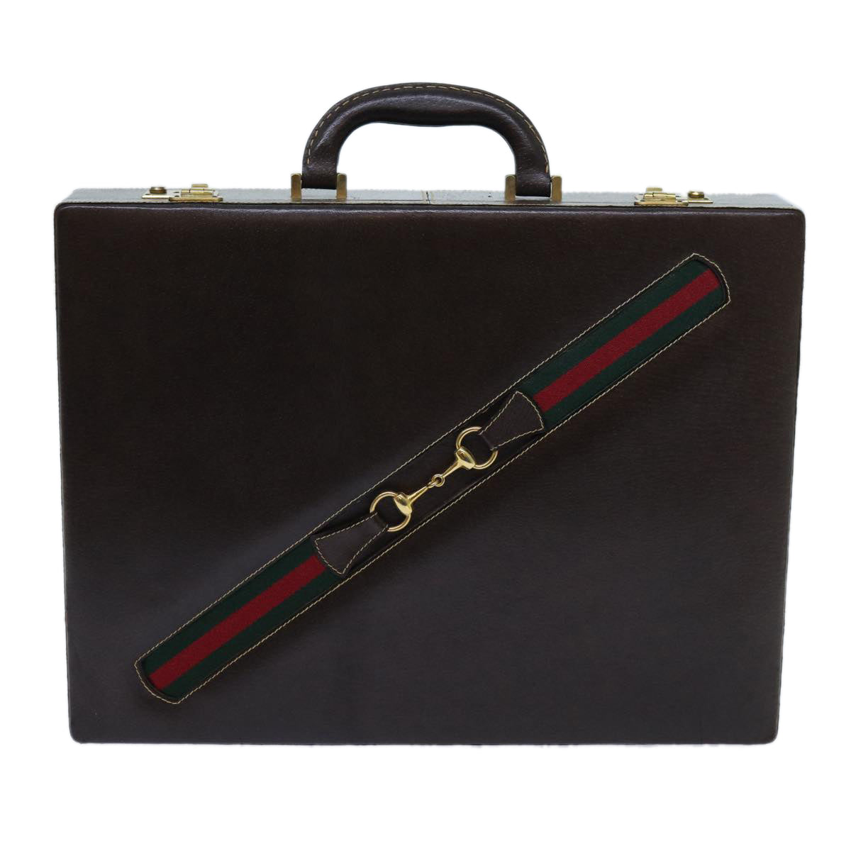 Gucci Sherry Brown Leather Briefcase Bag