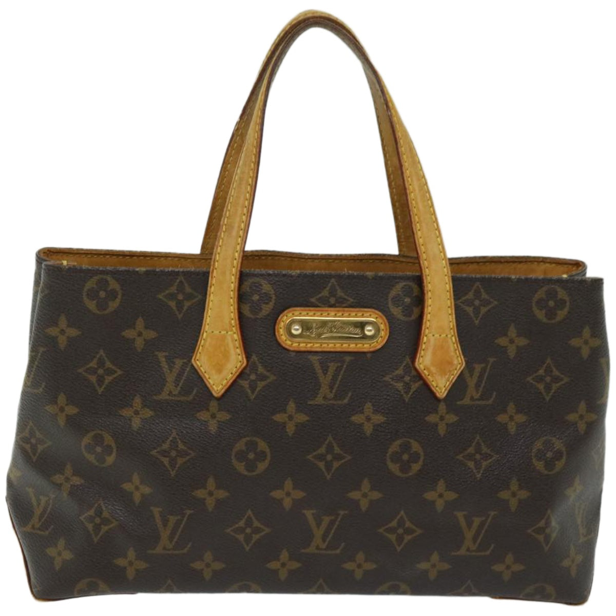 Louis Vuitton Wilshire Brown Canvas Handbag 