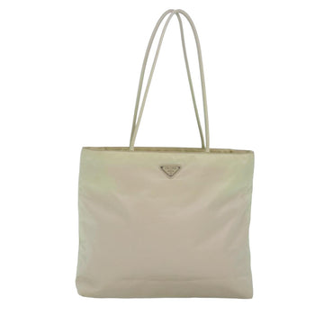 Prada Tessuto White Synthetic Tote Bag