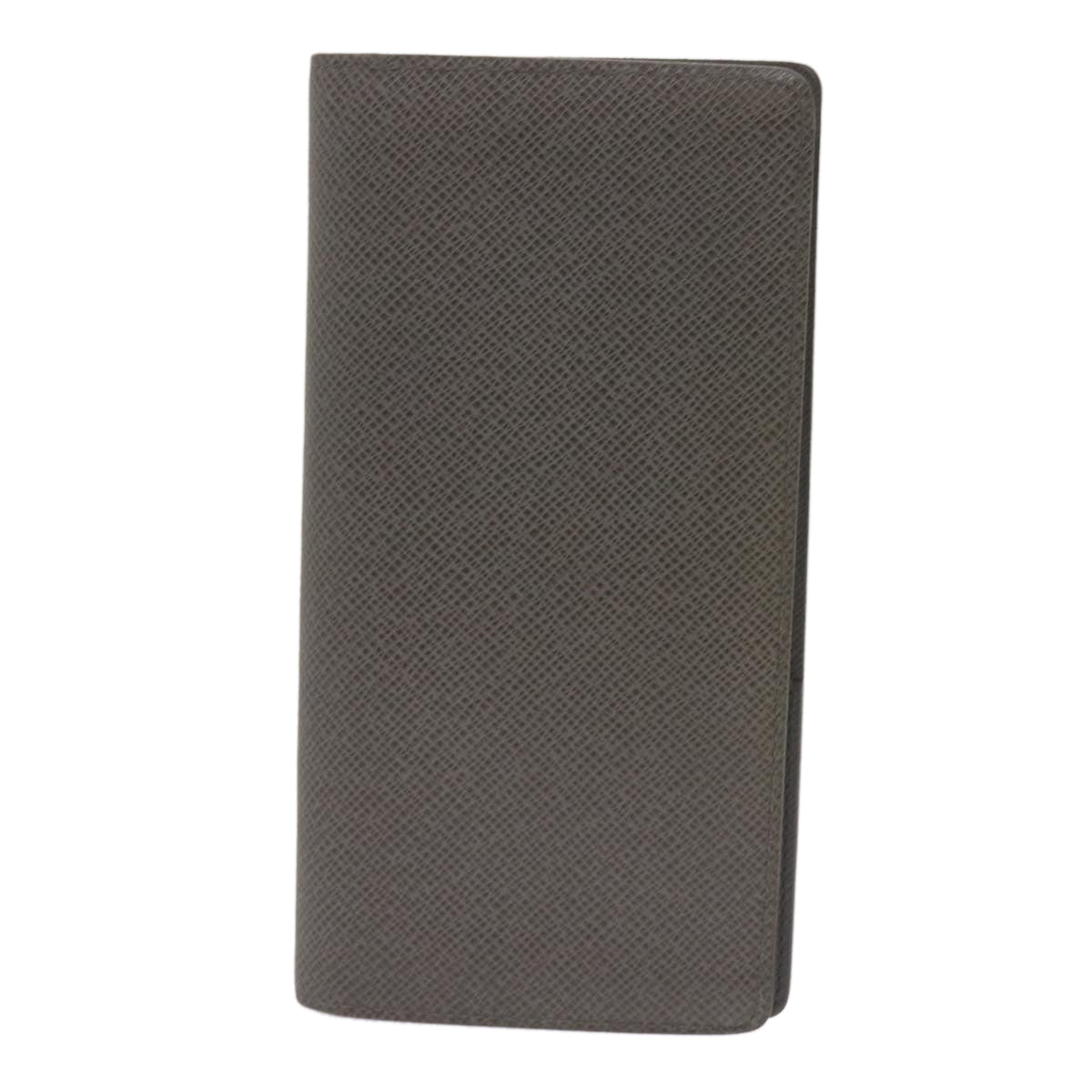 Louis Vuitton Portefeuille Brazza Grey Leather Wallet 