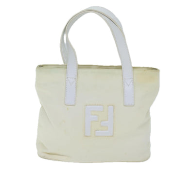 Fendi FF Beige Synthetic Handbag 