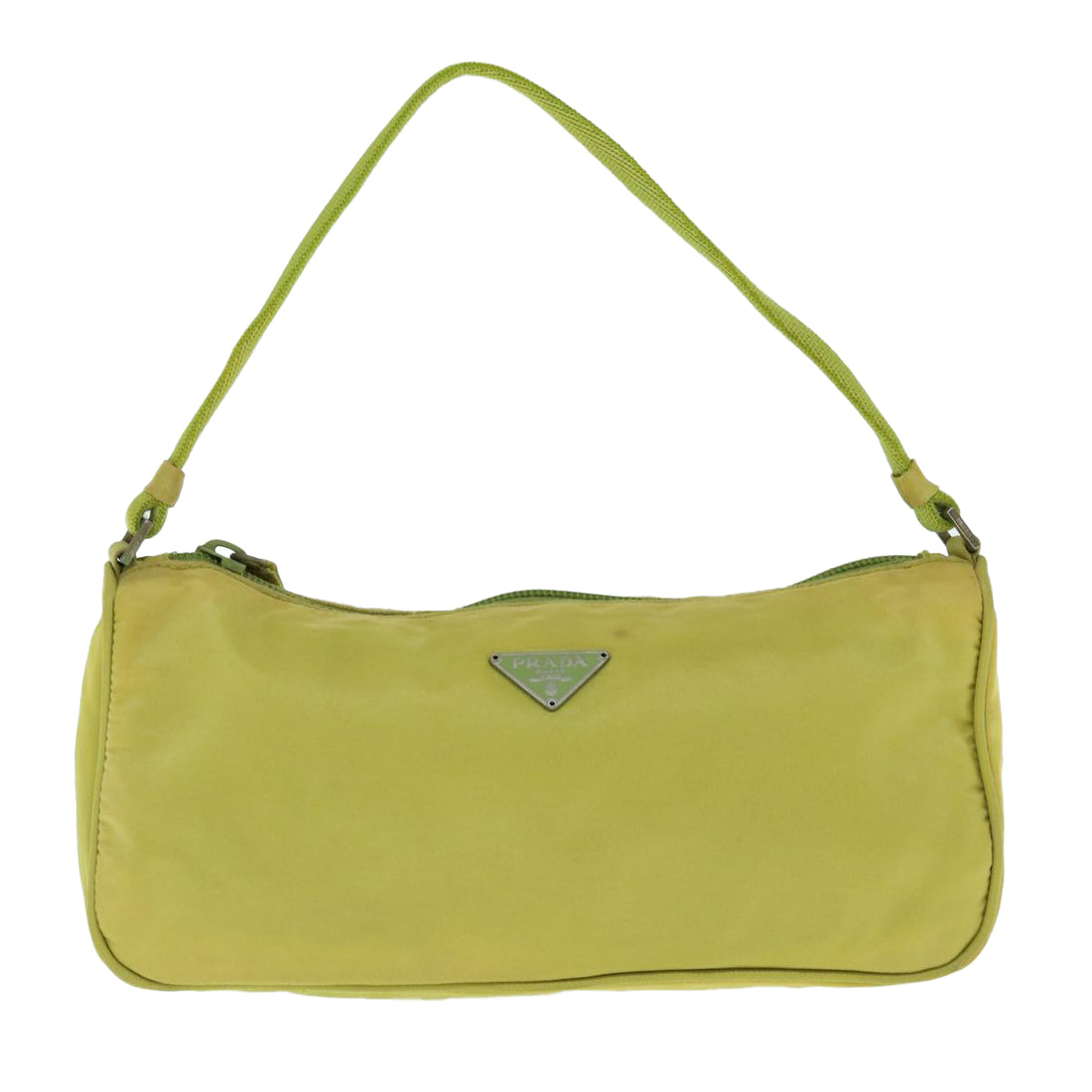 Prada Yellow Synthetic Clutch Bag