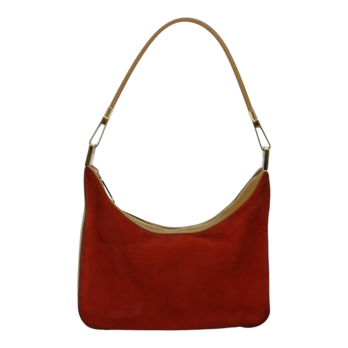 Gucci Hobo Red Suede Shoulder Bag