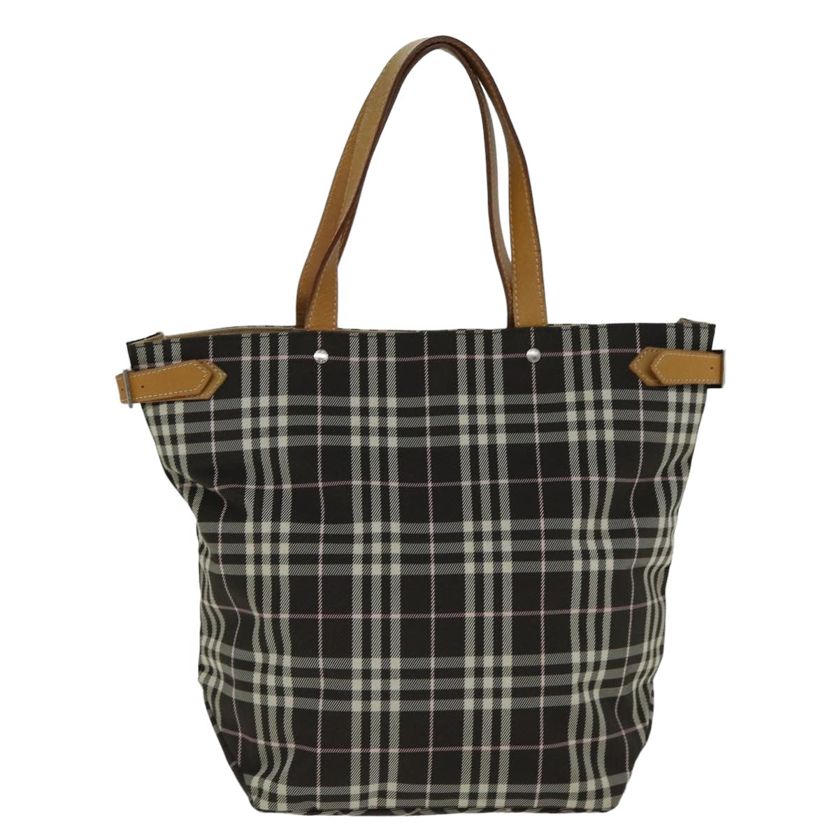 Burberry Nova Check Black Synthetic Tote Bag