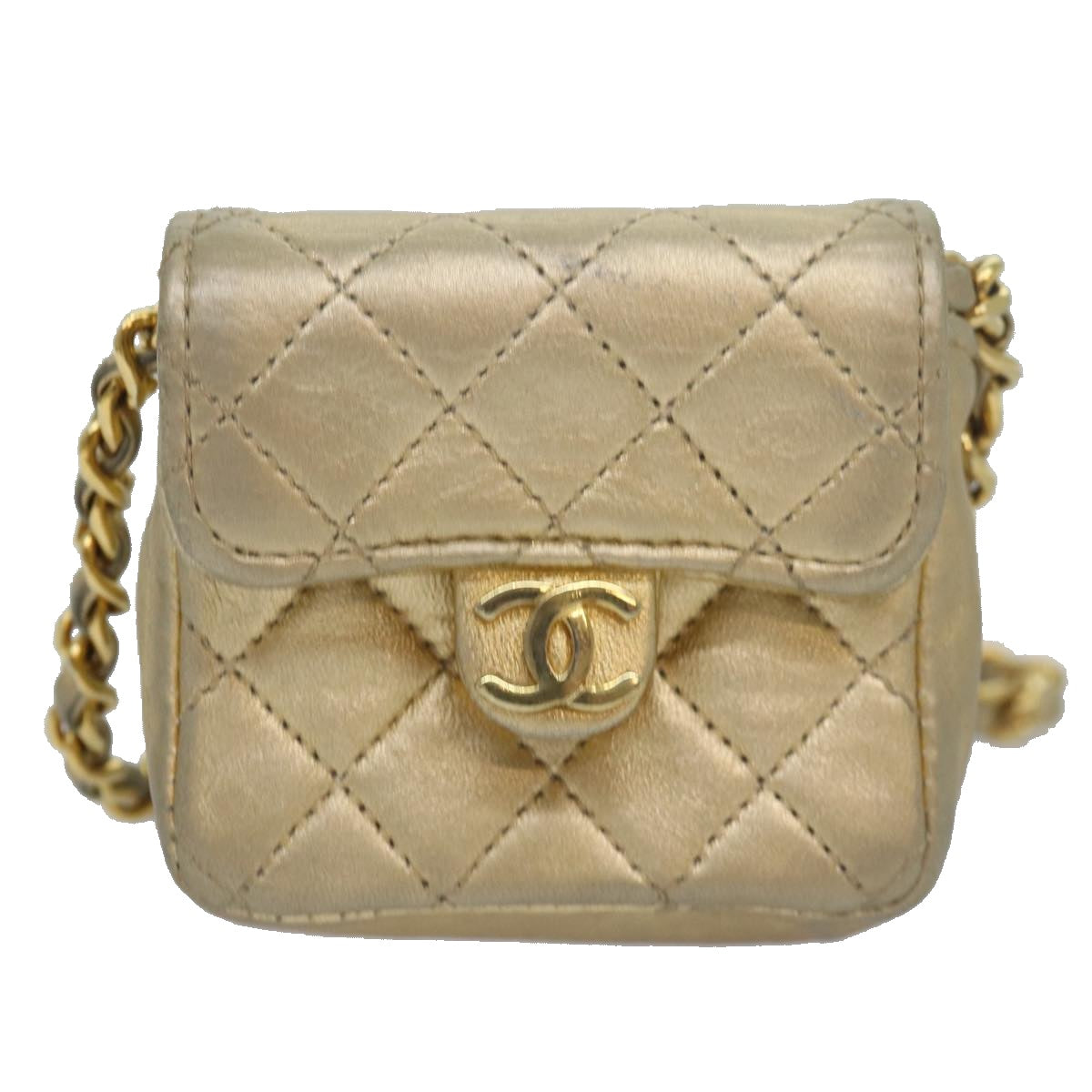 Chanel Timeless Gold Leather Shoulder Bag