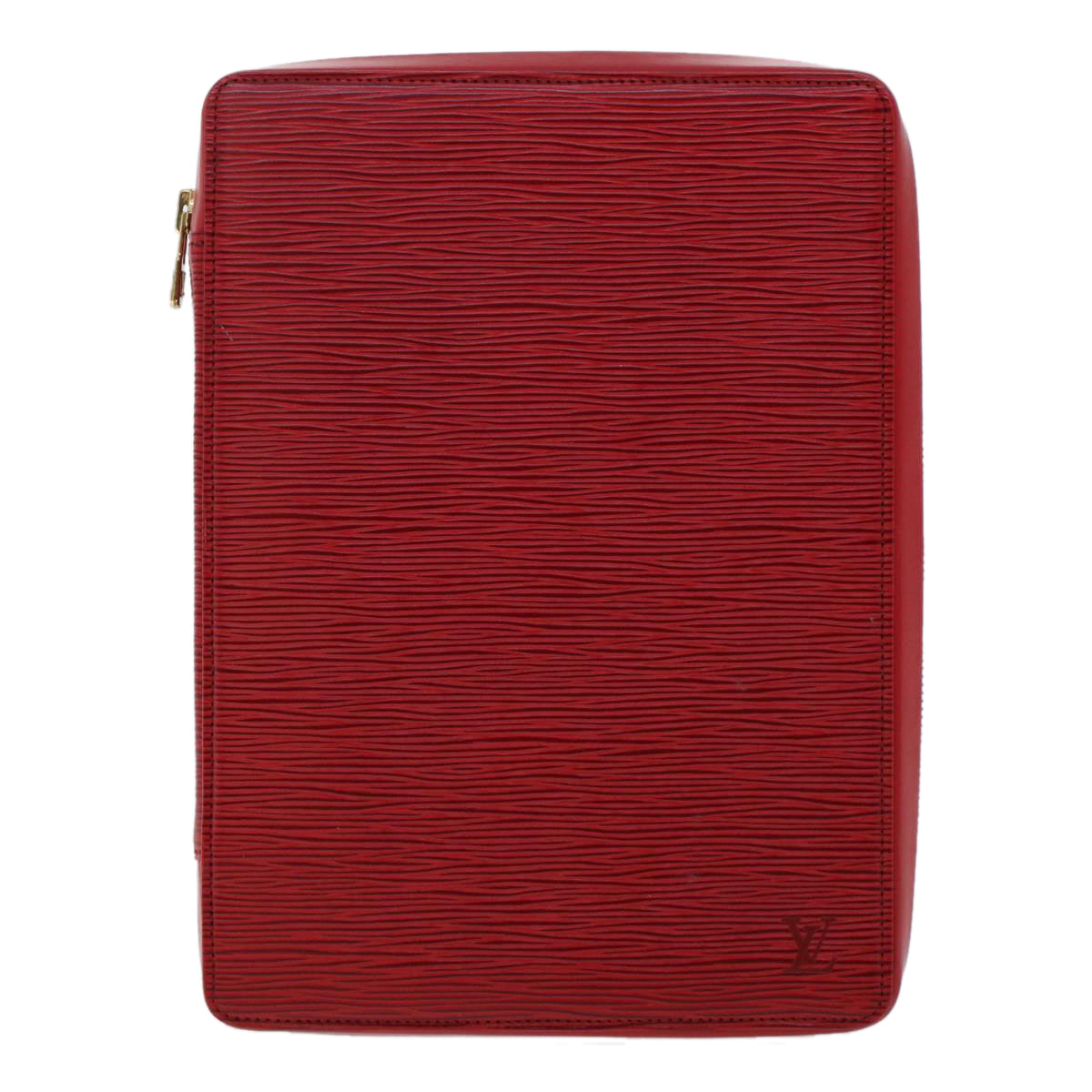 Louis Vuitton Pochette Red Leather Clutch Bag