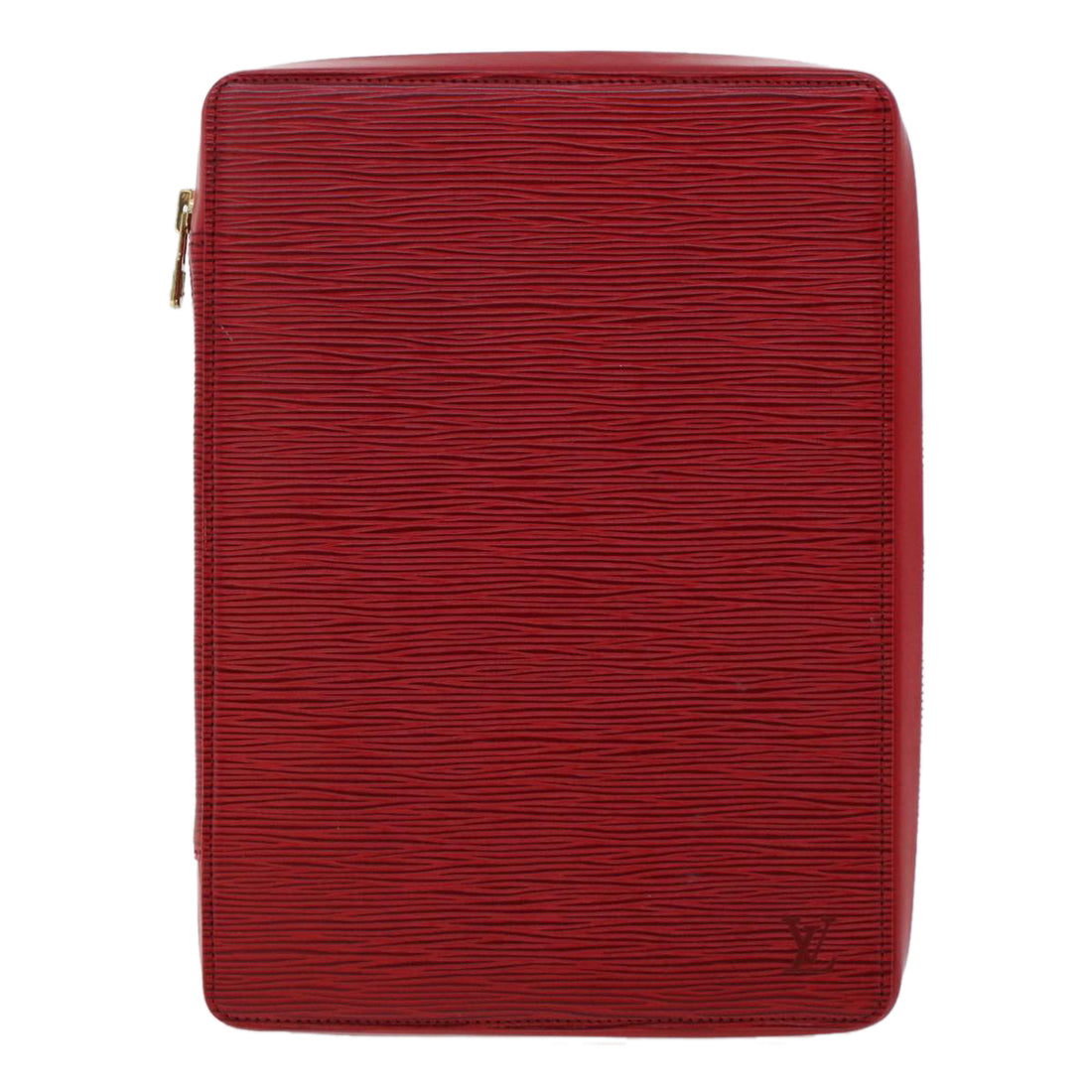 Louis Vuitton Pochette Red Leather Clutch Bag