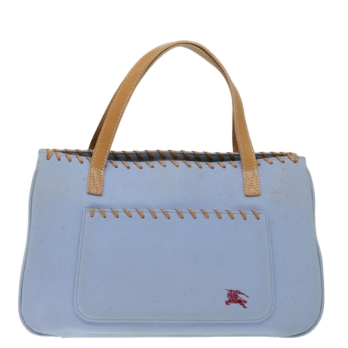 Burberry Blue Canvas Handbag 