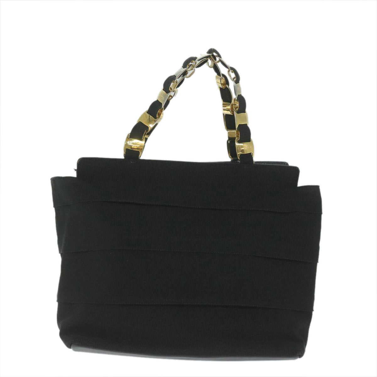 Salvatore Ferragamo Black Synthetic Handbag 