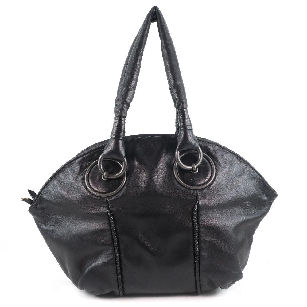 Bottega Veneta Black Leather Handbag 