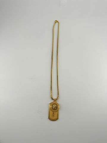 Versace Gold Steel Necklace 