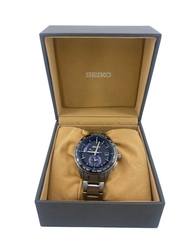 Seiko GPS Solar Silver Metal Watch 