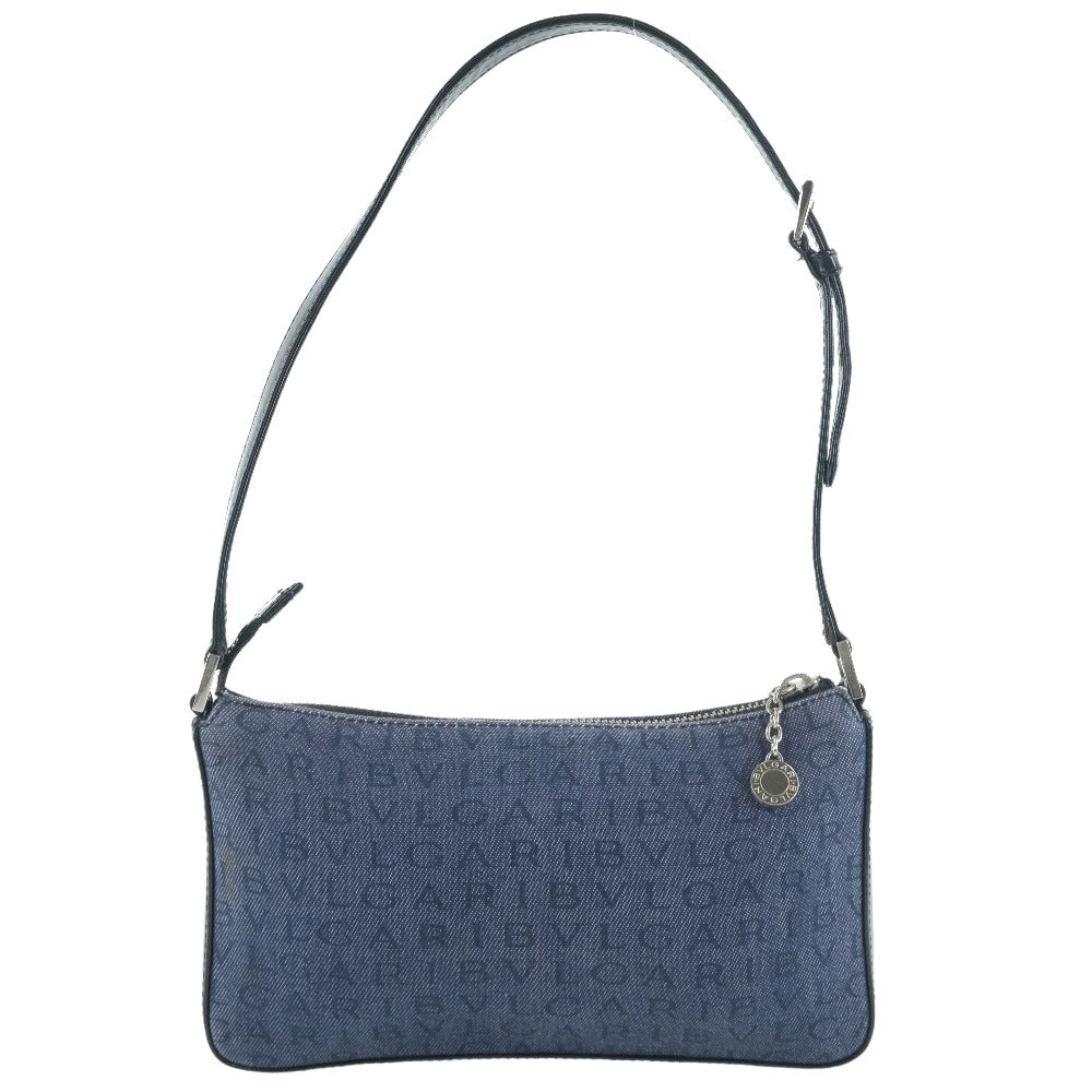 Bulgari Logo mania Blue Denim - Jeans Shoulder Bag