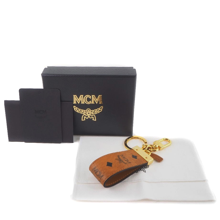 MCM Brown Leather Cap 