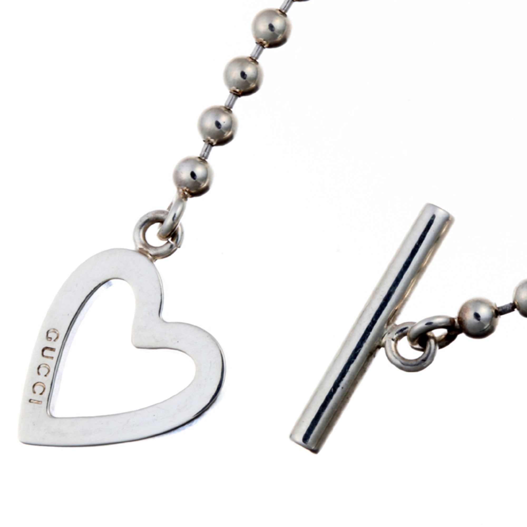 Gucci Heart Silver Silver Bracelet 