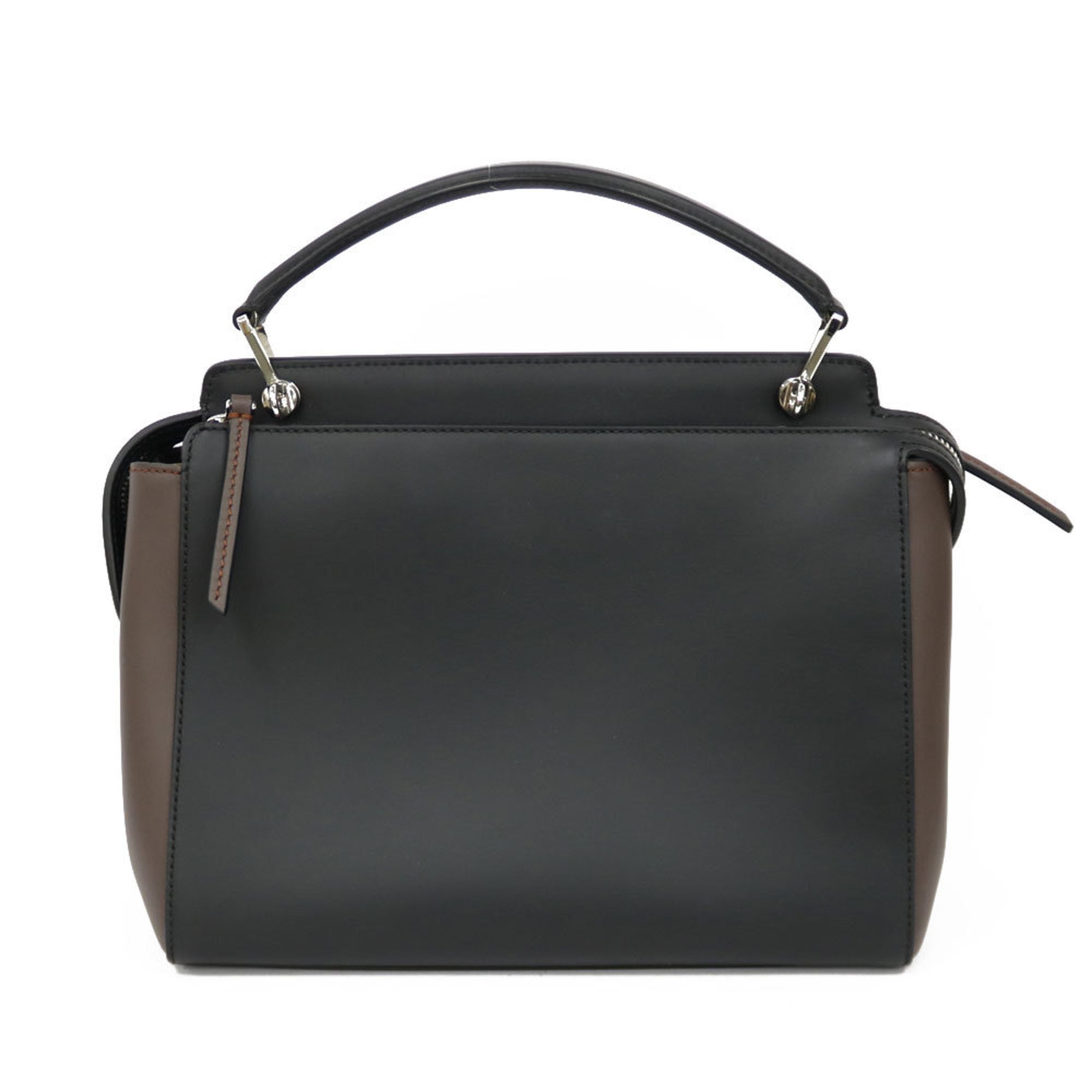 Fendi Dot Com Black Leather Handbag 