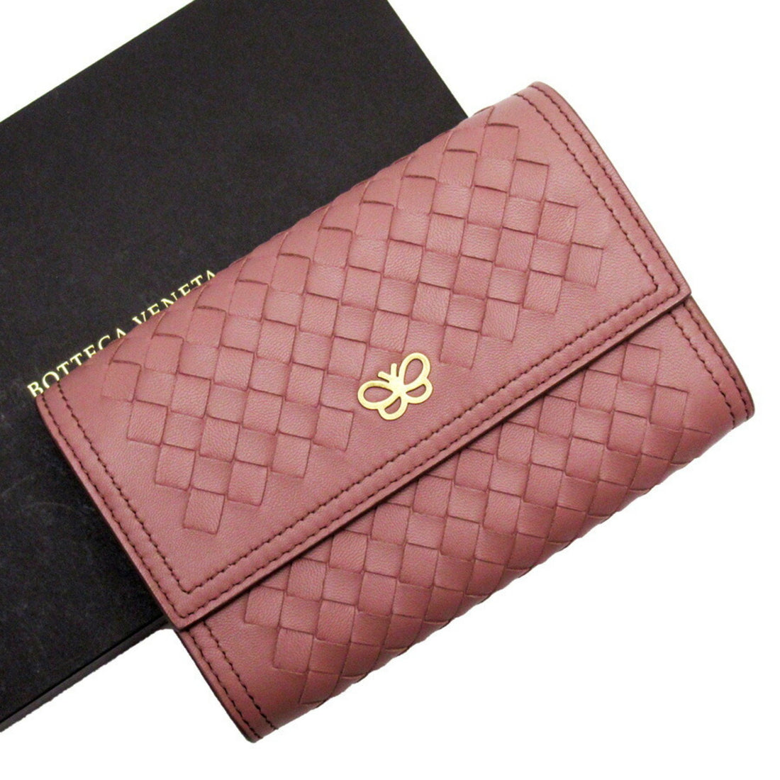 Bottega Veneta Pink Leather Wallet 