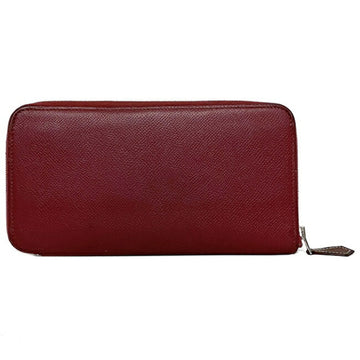 Hermès Silk'In Burgundy Leather Wallet 