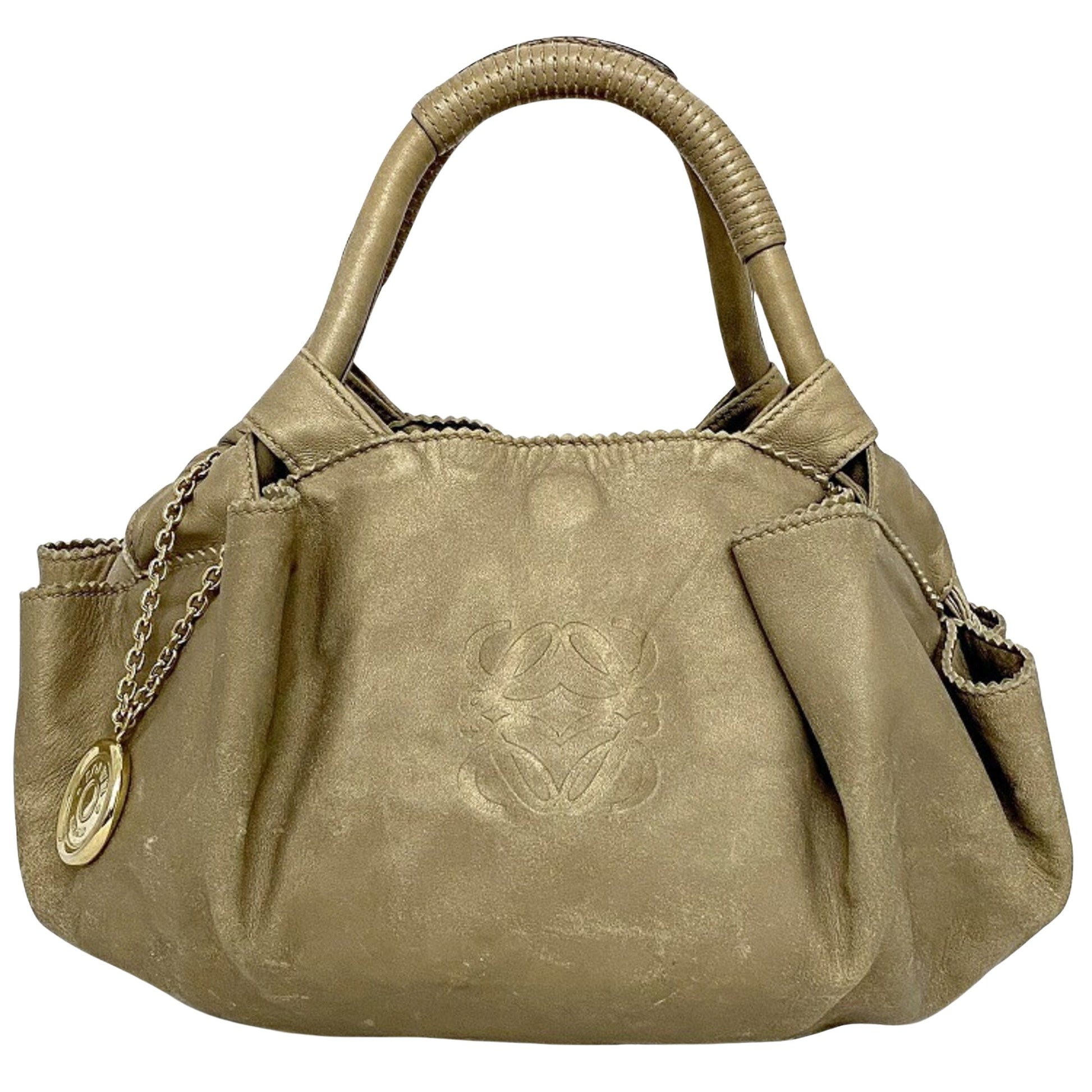 Loewe Nappa Beige Leather Handbag 