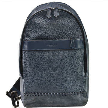 Coach Navy Leather Shoulder Bag