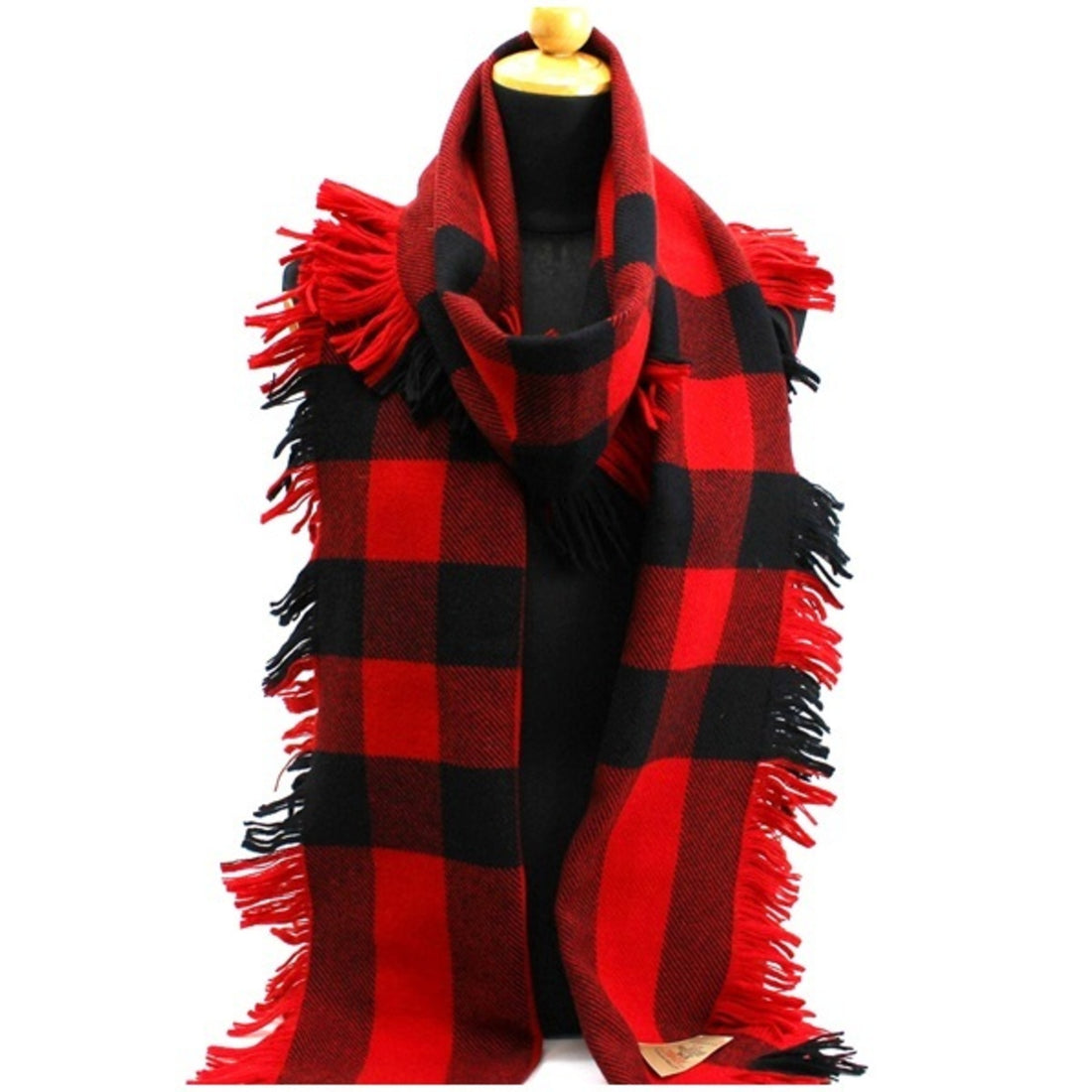 Burberry Red Wool Shawl 