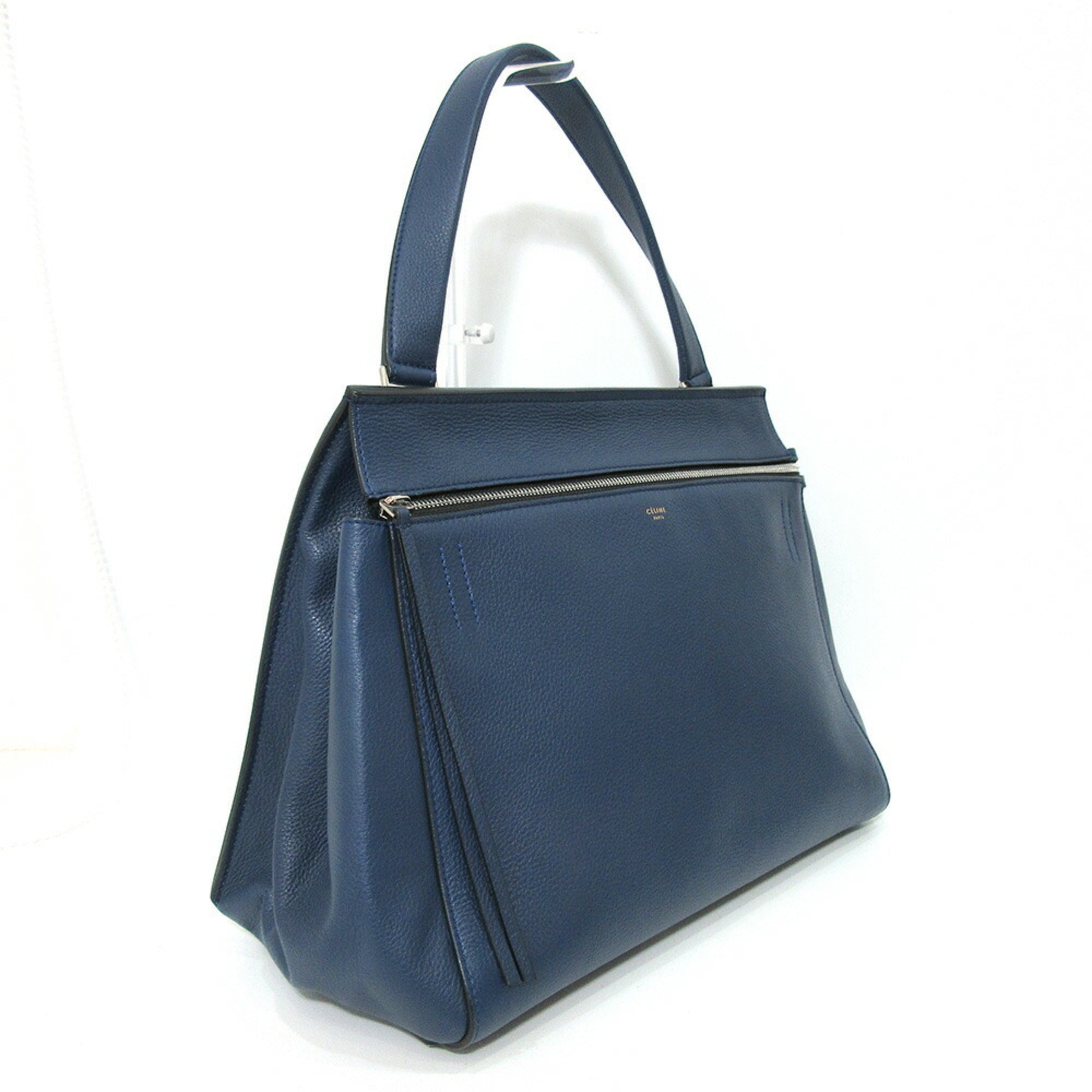 Céline Cabas Blue Pony-Style Calfskin Handbag 